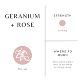 Travel Tin Candles | Geranium + Rose (6 oz.)