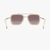 LEX CHAMPAGNE Polarized Navigator Metal Sunglasses