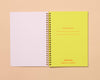 Hot Dogs Letterpress Spiral Notebook - Made in USA - Foodie, Grilling, Cook Out, Summer - Back to School, Christmas Gift