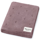 100% Organic Cotton Pointelle Swaddle Receiving Baby Blanket