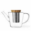 Infusion™ Glass Teapot & Wood Lid w/ Infuser - 34oz / 1L