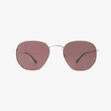 BILLIE MAUVE Polarized Geometric Metal Fashion Sunglasses