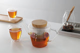 Infusion™ Glass Teapot & Wood Lid w/ Infuser - 34oz / 1L