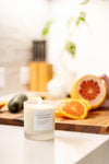 Grapefruit + Spearmint Frosted Candle