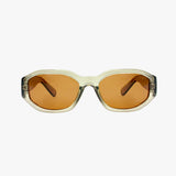 BEA CRYSTAL TAUPE Polarized Geometric Fashion Sunglasses