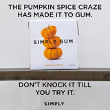 Pumpkin Spice Chewing Gum - Natural + Plastic-Free