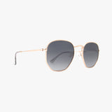 BILLIE ROSE GOLD Polarized Geometric Metal Sunglasses
