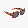 BREEZE AMBER SMOKE Polarized Rectangle Fashion Sunglasses