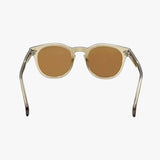 ALEX CRYSTAL TAUPE Polarized Round Fashion Sunglasses