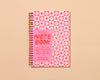 Blume Quilt Floral Letterpress Spiral Notebook- Made in USA - Crafty, Sewing, Quilting, Embroidery, Floral Pattern - Spring, Summer, Back to School, Christmas Gift