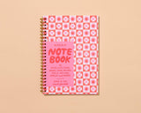 Blume Quilt Floral Letterpress Spiral Notebook- Made in USA - Crafty, Sewing, Quilting, Embroidery, Floral Pattern - Spring, Summer, Back to School, Christmas Gift