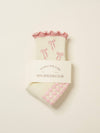 🎀 Bow Ruffle Grip Sock [Soft Pink]