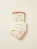 🎀 Bow Ruffle Grip Sock [Soft Pink]
