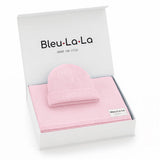 Luxe - 100% Organic Cotton Knit Blanket + Hat Boxed Gift Set