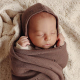100% Organic Cotton Pointelle Swaddle Receiving Baby Blanket