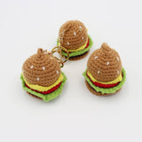 Bun Intended: Quirky Knitted Hamburger Keychain