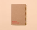 Blume Quilt Floral Letterpress Spiral Notebook- Made in USA - Crafty, Sewing, Quilting, Embroidery, Floral Pattern - Spring, Summer, Back to School, Christmas Gift