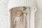Luxe - 100% Organic Cotton Knit Blanket + Hat Boxed Gift Set
