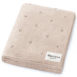 100% Organic Cotton Pointelle Swaddle Receiving Baby Blanket