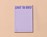 Shit To Buy 50 page Notepad - Made in USA - Grocery List, Shopping List, Back to School, Stocking Stuffer