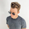 PALM GOLD Polarized Premium Metal Geometric Sunglasses