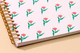 Printemps Tulip Letterpress Spiral Notebook - Made in USA - Nature - Cute - Back to School