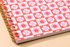 Blume Quilt Floral Letterpress Spiral Notebook- Made in USA - Crafty, Sewing, Quilting, Embroidery, Floral Pattern - Spring, Summer, Back to School, Christmas Gift