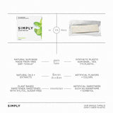 Sugar Free Spearmint Gum - Natural + Plastic-Free | 12 Pack