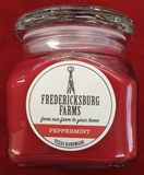 Fredericksburg Farms Peppermint Scented Candle 10 oz