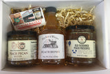Fredericksburg gift 3 pack (Peach Pecan Butter, Peach Honey and Old-Fashioned Peach Preserves)