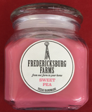 Fredericksburg Farms Sweet Pea Scented Texas Handmade Candle 20 oz