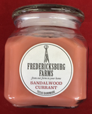 Fredericksburg Farms Sandalwood Currant Scented Candle 20 oz