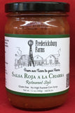 Fredericksburg Farms Salsa Roja A La Charra "Restaurant Style" Gluten Free No High Fructose Corn Syrup 12 oz