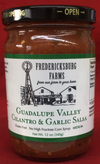 Fredericksburg Farms Guadalupe Valley Cilantro & Garlic Salsa Gluten Free No High Fructose Corn Syrup 12 oz