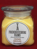 Fredericksburg Farms Creme Brulee Scented Candle 10 oz