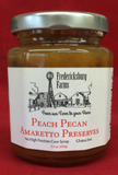 Peach Pecan Amaretto Preserves No High Fructose Corn Syrup Gluten Free 9.5 oz
