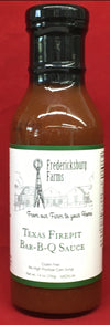 Fredericksburg Farms Texas Firepit Bar-B-Q Sauce Medium Gluten Free No High Fructose Corn Syrup 14 oz